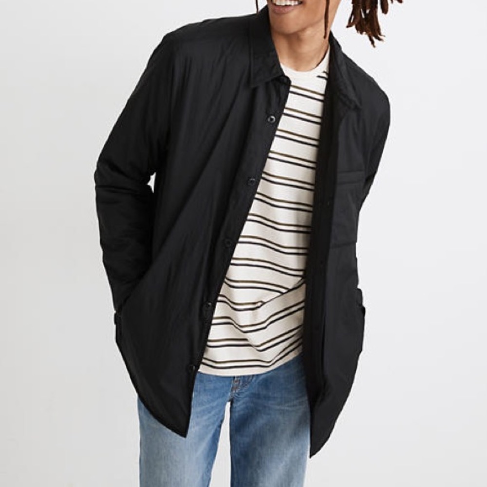 MADEWELL Nylon Button-Up Shirt Jacket - FLAWED